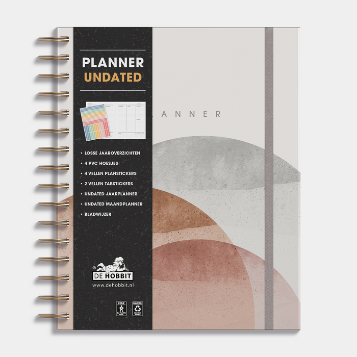 De Hobbit Planner Undated 20242025 A5+ Abstract