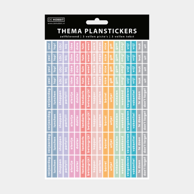 THEMA PLANSTICKERS