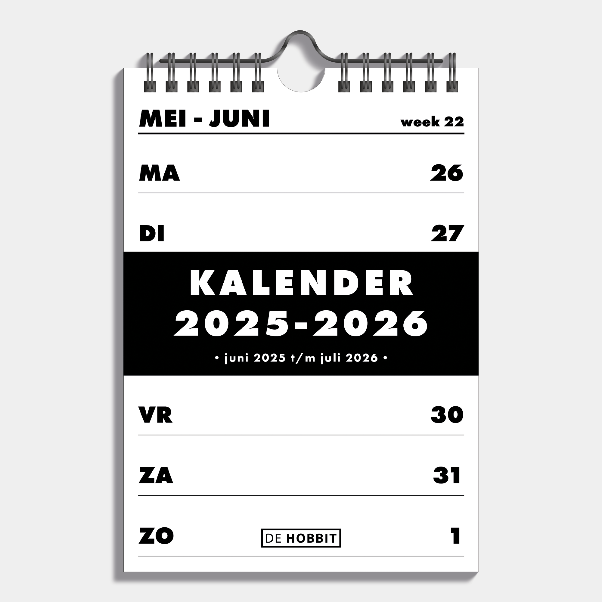 WEEKKALENDER SCHOOLJAAR 2025-2026 A5 BASIC