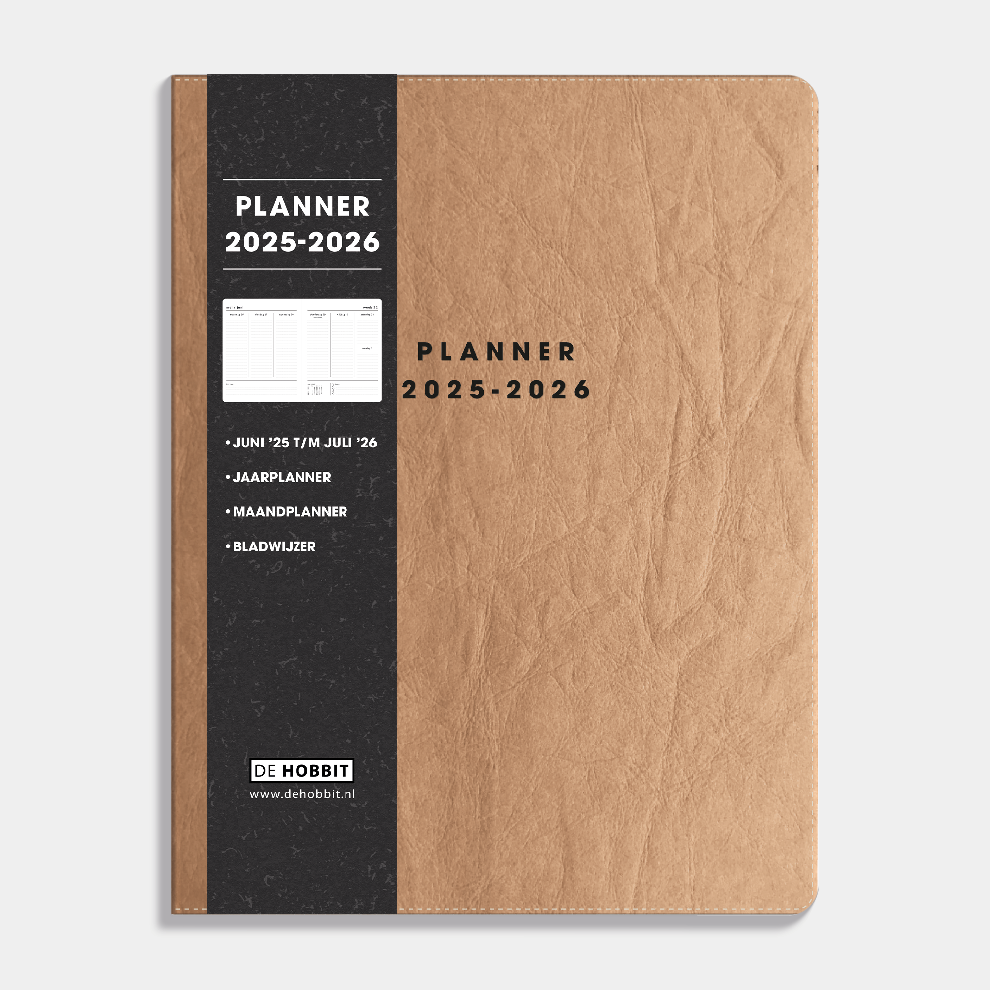 WEEKPLANNER 2025-2026 ±A4 WASHED CRAFT