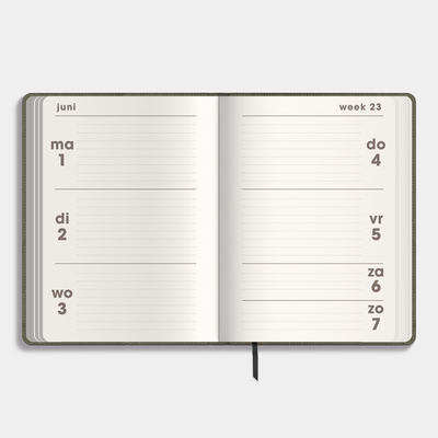 POCKET AGENDA 2026-2027 A6 WASHED KRAFT