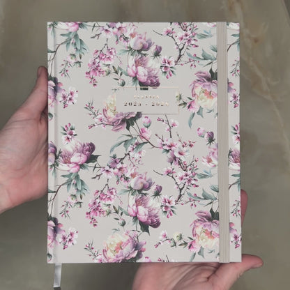 LUXE WEEKPLANNER 2025-2026 A5+ KERSENBLOESEM