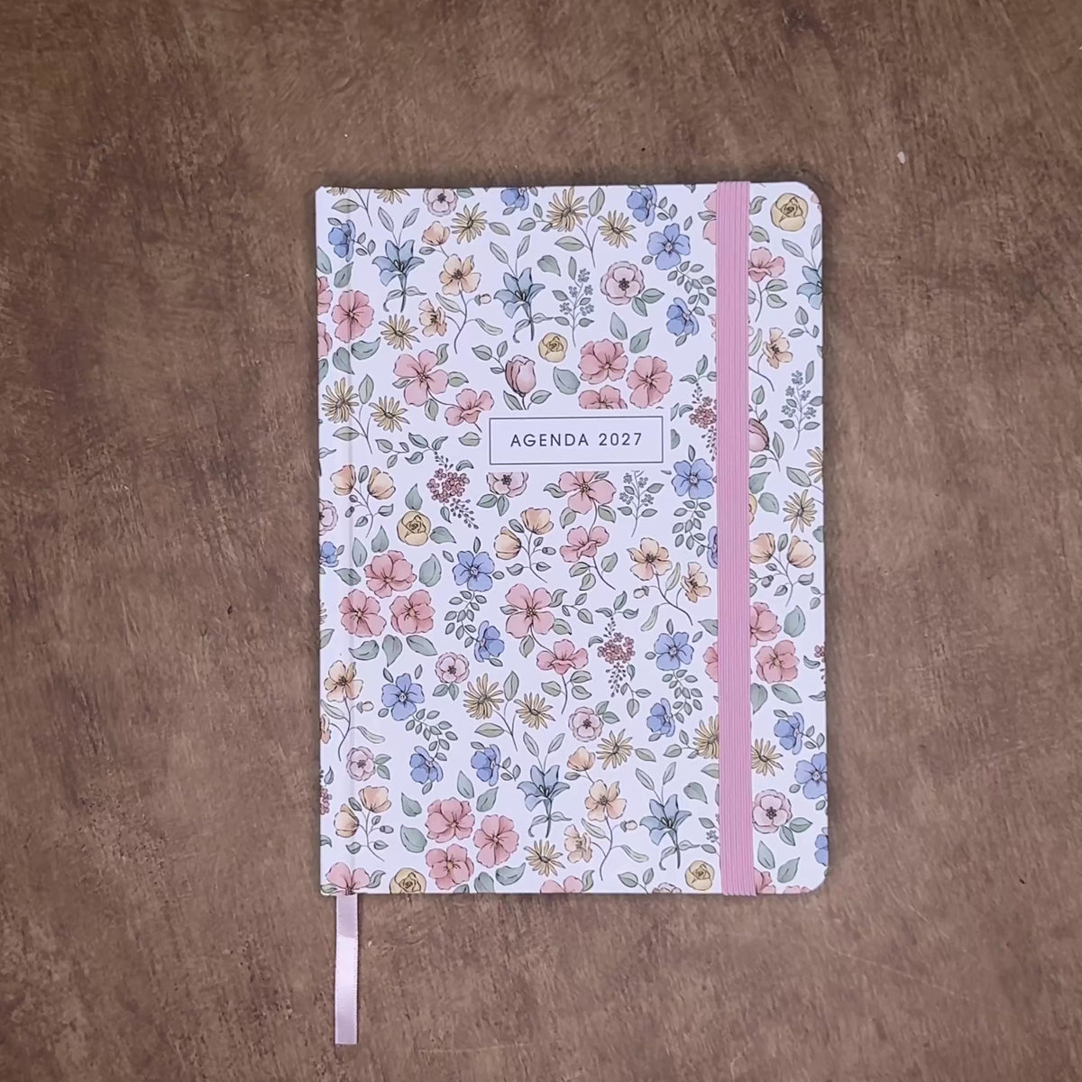AGENDA 2027 A5 PASTEL BLOEMETJES
