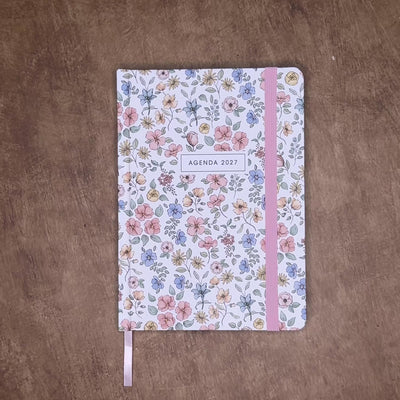 AGENDA 2027 A5 PASTEL BLOEMETJES
