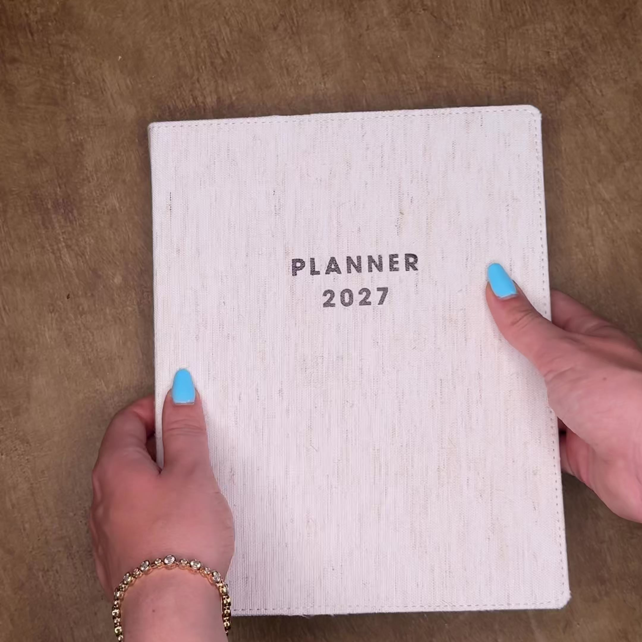 LUXE DUO AGENDA 2027 A5+ LINNEN