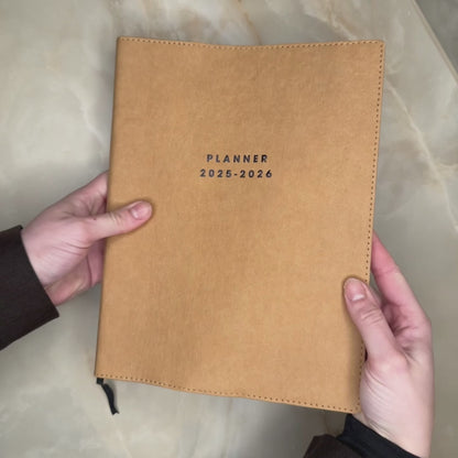 WEEKPLANNER 2025-2026 ±A4 WASHED CRAFT