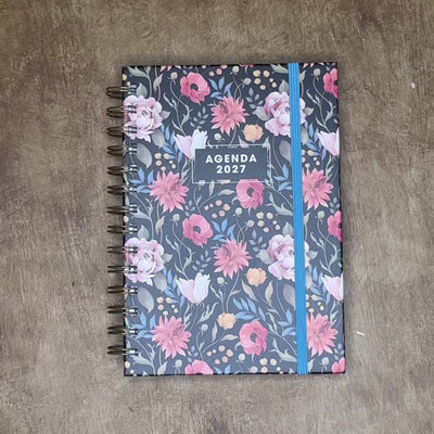 GROOTLETTER RINGBAND AGENDA 2027 ±A5 VINTAGE BLOEMEN