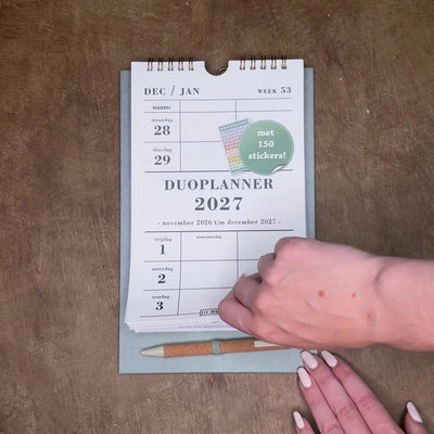 DUOPLANNER 2027 A5+ GROEN