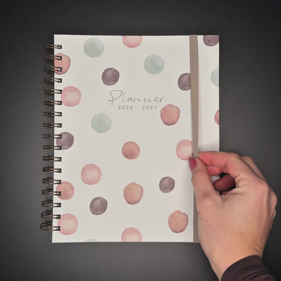 LUXE WEEKPLANNER 2026-2027 A5+ WATERVERF STIPPEN