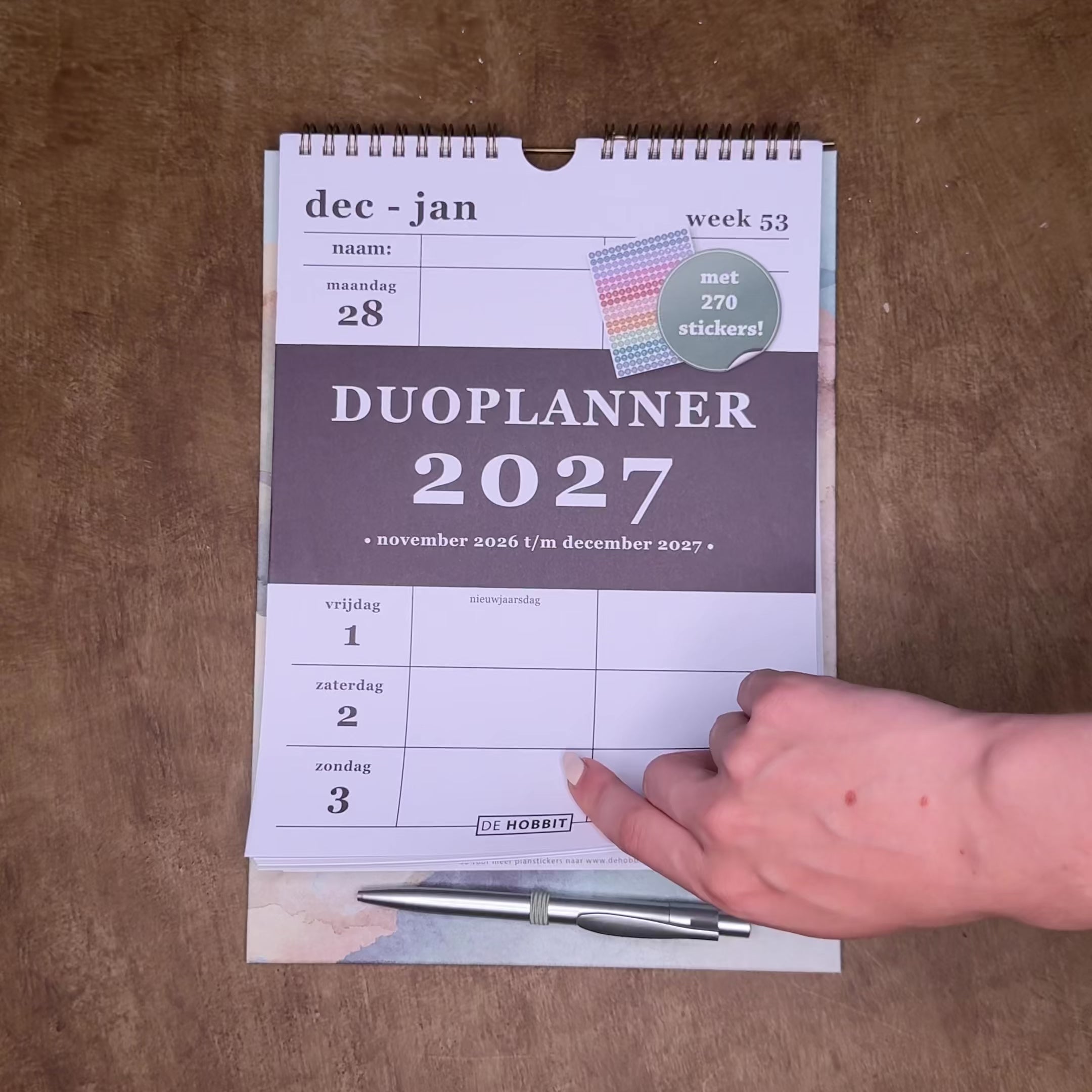 DUOPLANNER 2027 A4 AQUAREL AARDETINTEN