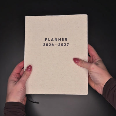 LUXE WEEKPLANNER 2026-2027 A5+ LINNEN