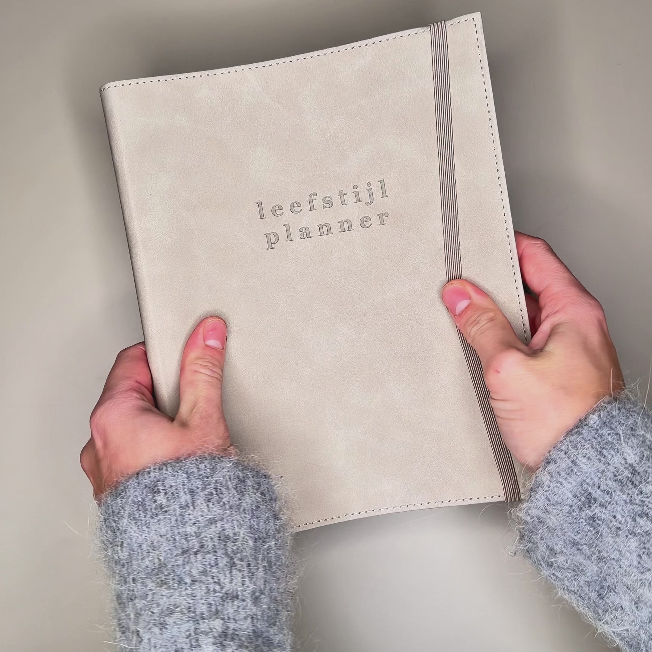 LEEFSTIJLPLANNER UNDATED A5+ SUEDELOOK