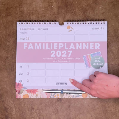 FAMILIEPLANNER 2027 A4+ VINTAGE BLOEMEN