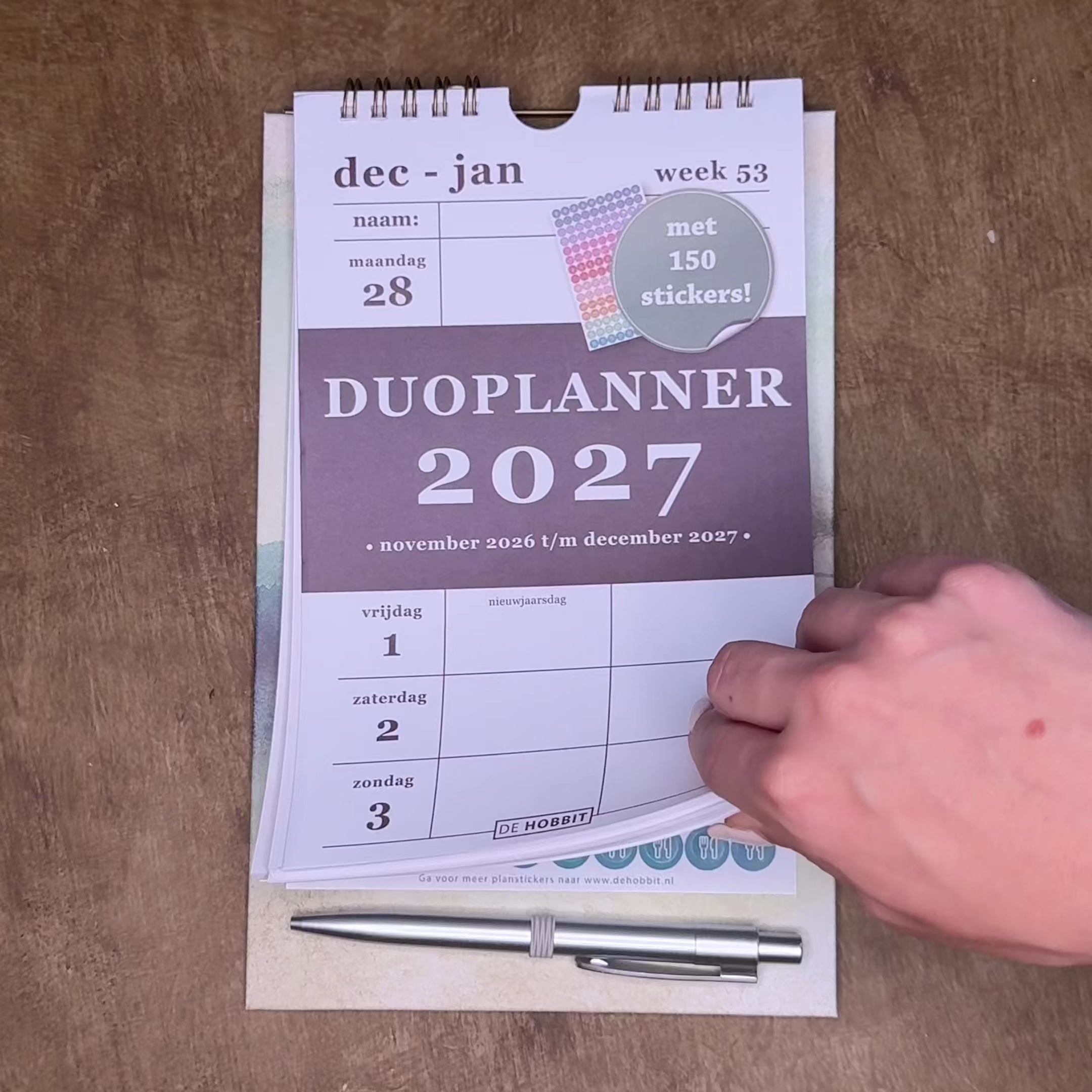 DUOPLANNER 2027 A5+ AQUAREL AARDETINTEN