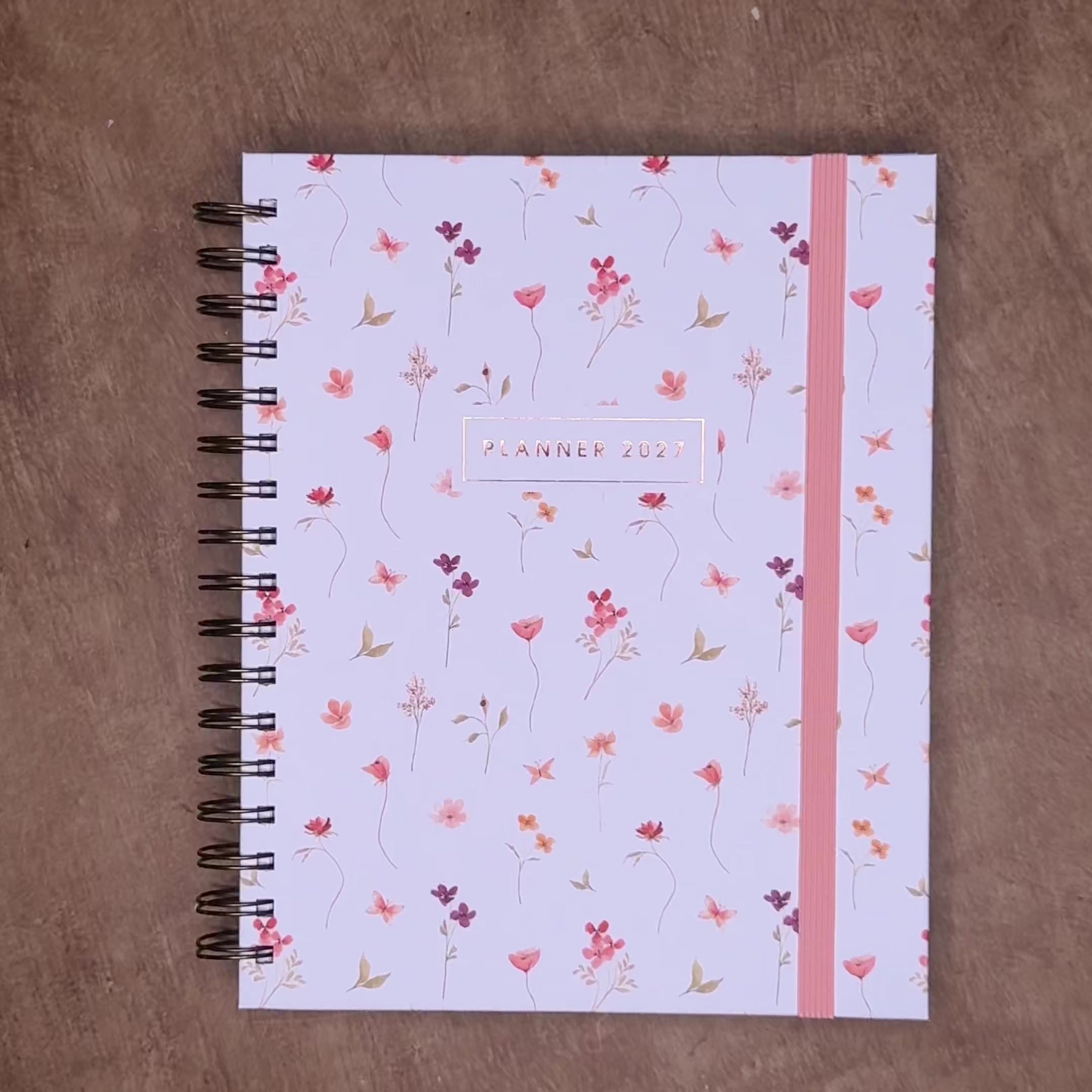 LUXE WEEKPLANNER 2027 A5+ AQUAREL BLOEMETJES