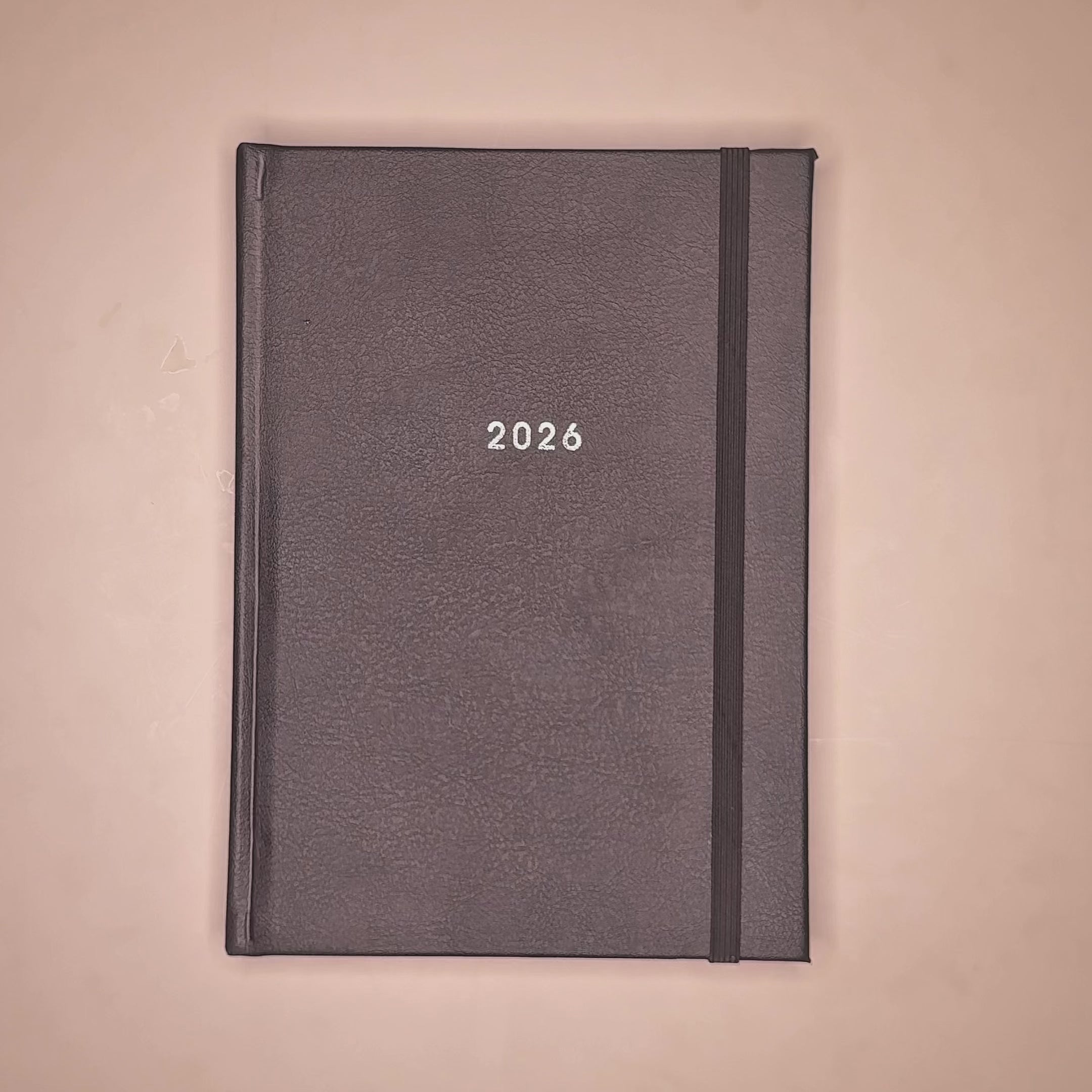 AFSPRAKENAGENDA 2026 A5 LEDERLOOK