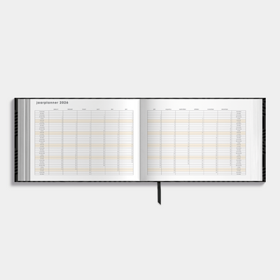 studieplanner 2026-2027 met een geometrisch patroon – jaarplanner.